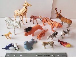 Plastic Zoo Animals Lot of Fifteen - £14.86 GBP