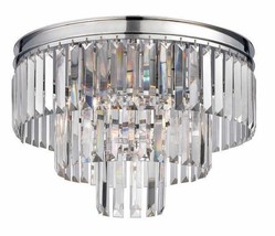 Restoration Crystal Fringe Odeon Vintage Rustic Ceiling Flush Mount Chan... - £536.46 GBP