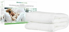 HealthyLine Energy Comforter Tourmaline Fiber Filled 233 TC White Cotton Magnets - £79.13 GBP+