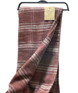 New Style Plaids Wool Blend Farmhouse Blanket Fringe Portugal 50 x 60&quot; - £30.93 GBP