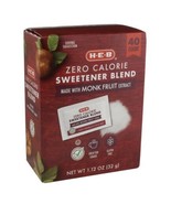 heb zero calorie monk fruit blend packets 40 count. lot of 2 - $38.14 CAD
