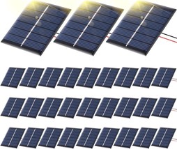 30 PCS Small Solar Panels3V 120MA Mini Polycrystalline Solar Cells DIY S... - £41.69 GBP