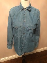 Pre-owned ZARA 100% cotton Denim Shirt SZ S - $719.68 MXN
