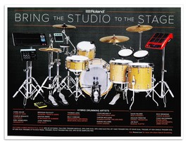 Print Ad Roland Hybrid Drums Studio to the Stage 2018 Magazine Advertise... - $180.99 MXN
