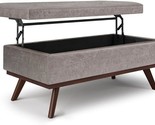 Owen 42 Inch Wide Rectangle Lift Top Large Coffee Table Storage Ottoman ... - $469.99