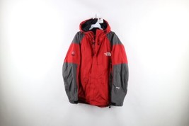 Vtg The North Face Mens Medium Distressed Waterproof Goretex Hooded Jacket Red - £77.80 GBP