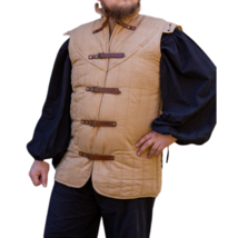 Mediaeval Armor thick Padded Cotton Gambeson aketon jacket coat roleplay Sca Art - £62.31 GBP+