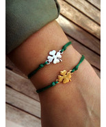 Four leaf clover bracelet Good luck gifts for men Lucky charm bracelet Good luck - £6.35 GBP