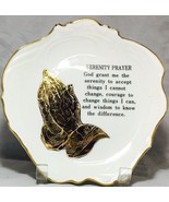 Serenity Prayer decorative vintage wall plate hand crafted in Japan whit... - £4.68 GBP