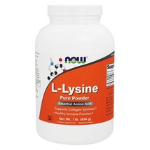 NOW Foods Lysine Powder, 1 lb. - £15.86 GBP