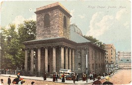 Kings Chapel, Boston, Massachusetts, vintage postcard, 1901 - $13.99