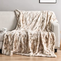 Soft Throw Blanket, 50&quot; X 60&quot; Luxurious Warm Thick Fall Throw Blanket, Elegant - £31.28 GBP