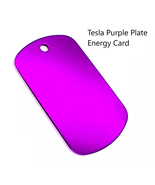 Original Nikola Tesla Purple Plate Card - Dimension 5cm x 3cm /2 x 1.3 i... - $556.74 MXN
