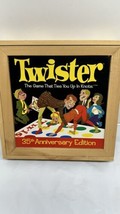 Twister Nostalgia Games 35th Anniversary Edition Wooden Box Complete 2001 USED - £11.78 GBP