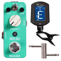 Mooer Green Mile Overdrive Tube Screamer Effect, ENO LED Automatic Clip On Tuner - $88.00