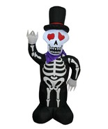 4 Foot Halloween Inflatable Skull Skeleton Ghost Hat Yard Art Outdoor De... - £35.97 GBP