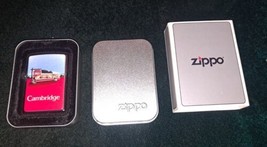 1997 ZIPPO Cambridge Diner Emblem High Polished Chrome Lighter MINT IN TIN - £58.69 GBP