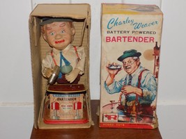 Vintage Charley Weaver Battery Powered Bartender Rosko Toys in Box - $1,189.70 MXN
