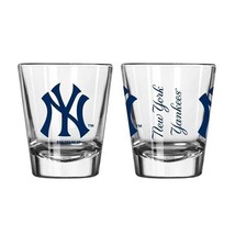 MLB New York Yankees 4 Images Standard 2 oz Shot Glass by Boelter - £13.54 GBP