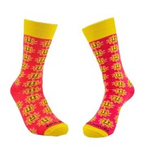 Smiley Sun Face Patterned Sock Panda (Adult Medium) - £7.91 GBP