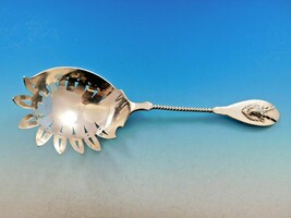 Saxon Stag by Gorham Sterling Silver Macaroni Server Eight Tines 9" Exceptional - $34,039.57 MXN
