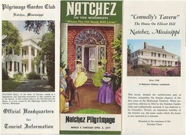Natchez Pilgrimage 1977 Garden Club Trace Parkway Connelly&#39;s Tavern Brochures +  - £27.68 GBP