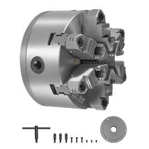 VEVOR 6-Jaw Self-Centering Lathe Chuck, 6" with D1-4 Cam Lock Backing Plate - $176.99