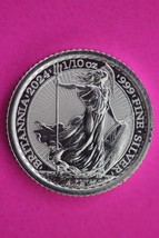 2024 Great Britain 20 Pence 1/10 th Ounce Britannia .999 Silver Authenti... - $418.61 MXN