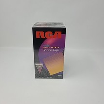 Lot of 4 (Four) RCA T-120 Blank VHS Video Tape Sealed - Up to 6 Hours - £15.81 GBP