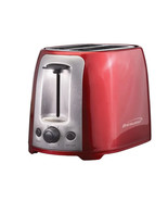 Brentwood 2 Slice Cool Touch Toaster ; Red and Stainless Steel - £38.51 GBP