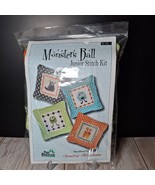 Pine Mountain Designs MONSTER&#39;S BALL Junior Stitch Kit #302 Green Pillow... - $28.17 CAD