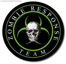 Zombie Response Team Skull Funny Zombies Apocalypse Vinyl Sticker Decal 4&quot; - £3.11 GBP