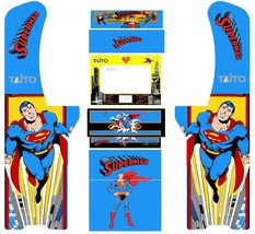 Atgames Legends Ultimate ALU Superman Retro design decal Arcade Cabinet graphics - £56.95 GBP+