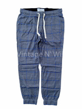 Abercrombie Fitch Men Gray/ Blue Plaid Flannel Lounge Sleep Pajama Jogge... - £18.93 GBP