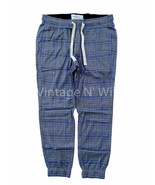 Abercrombie Fitch Men Gray/ Blue Plaid Flannel Lounge Sleep Pajama Jogge... - $23.74