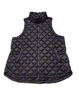 Athleta Whisper Featherless Quilted Puffer Vest Women&#39;s 1X Black Full Zip - $81.77 CAD