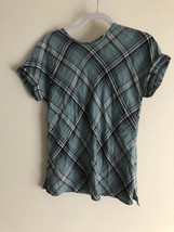 J Jill Short Sleeve Plaid Top Women’s XS NWT - £18.34 GBP