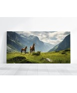 Horse Photo, HD Large Wall Art of Horses Mountain Landscape Background R... - £20.24 GBP+