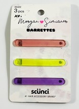 Scunci Morgan Simianer Barrettes - Multi-Color 3 Pc Set, Fashionable Hair - £5.89 GBP