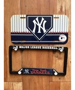 NEW YORK YANKEES     LICENSE PLATE AND LICENSE FRAME.  NEW - £7.77 GBP