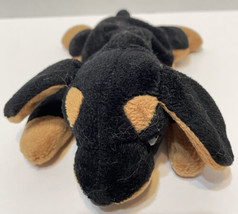 Vintage 1996 TY Beanie Babies Doby the Doberman Plush Dog Retired 8&quot; Bro... - £6.75 GBP