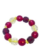 Girls Gymboree Red Brown Gold Beaded Stretch Bracelet NWT - £7.55 GBP