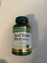 Nature&#39;s Bounty Red Yeast Rice 600 mg - 120 Capsules Expires 1/26 - £17.06 GBP