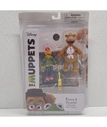 The Muppets Diamond Select 2016 Action Figures Fozzie Bear &amp; Scooter Acc... - $554.93 MXN