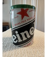 HEINEKEN Metal Tin Brewery Ads Canister Storage Container - $34.04 CAD