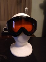 Smith BLACK  Snow Goggles Orange Lense GREAT Condition - £17.86 GBP