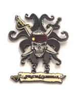 Disney Pirates of the Caribbean Skull Swords Dangling Banner Pin Park Tr... - $239.62 MXN