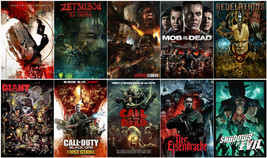 Set of 10PCS Call Of Duty Zombies Posters Bundle Art Print 14x21&quot; 24x36&quot;... - £63.86 GBP+