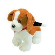 Build A Bear Puppy Dog Floppy Eared Stuffed Animal 14&quot; Black Butt - £16.71 GBP