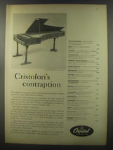 1956 Capitol Records Ad - Gregor Piatigorsky - Cristofori&#39;s Contraption - £14.55 GBP